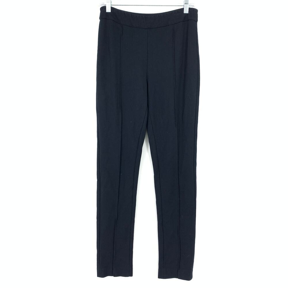 Soft Surroundings Women’s Pull On Knit Pants Small Black Straight Leg Lounge